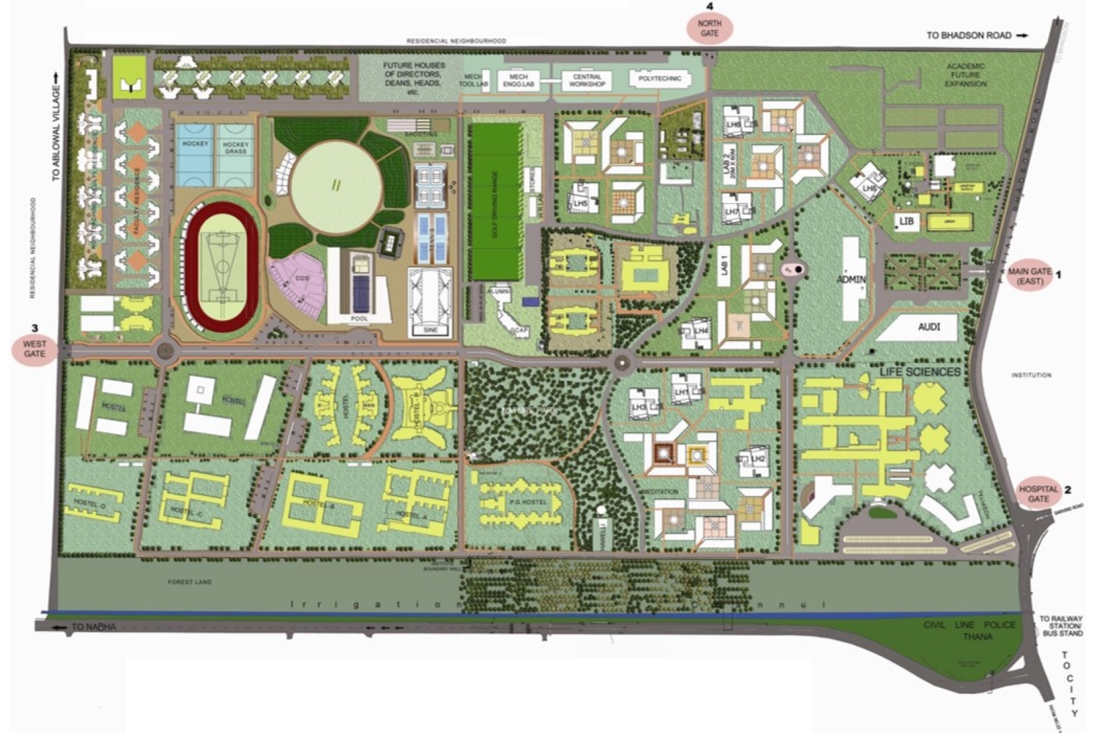 Master Planning of Thapar University